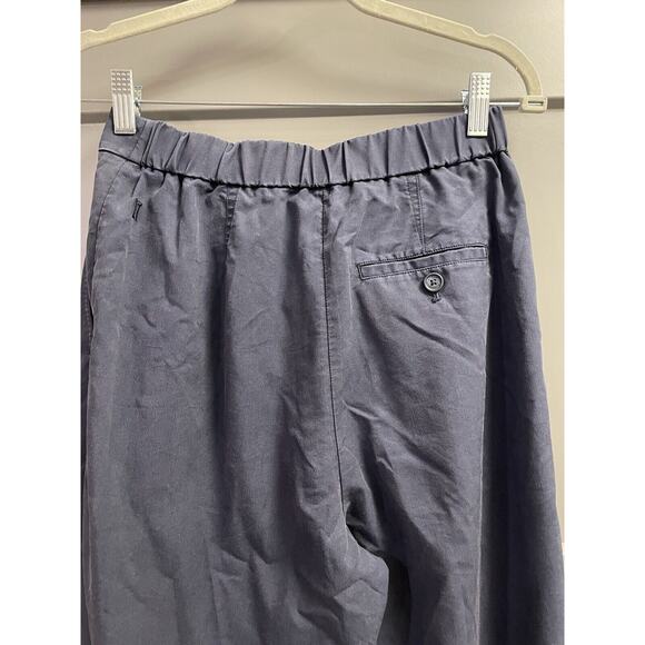 Kit and Ace SUBLIME Trouser Trendy High Waisted Wide Leg Relaxed Fit Navy sz 4 - Picture 6 of 8